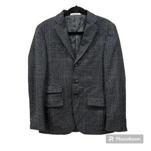 Joseph abboud plaid wool slim fit suit 36R